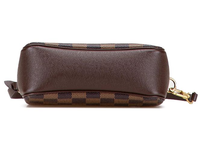Pochette Trousse Louis Vuitton Damier Ebene Marrone - vista 3