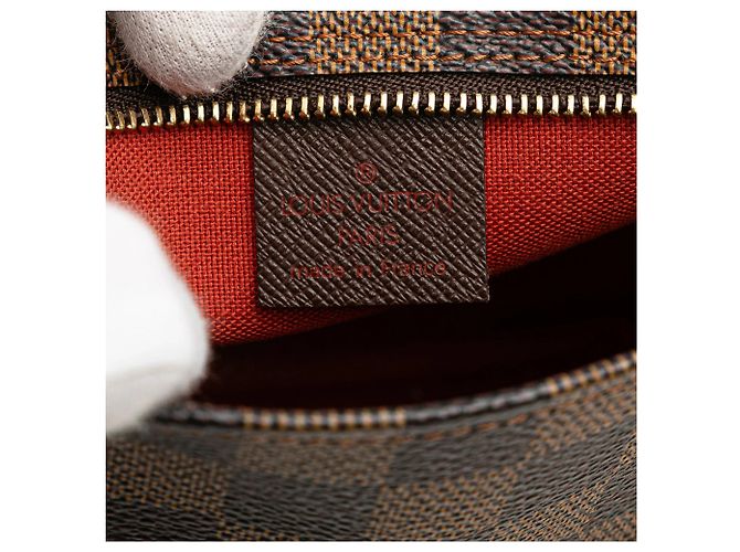 Pochette Trousse Louis Vuitton Damier Ebene Marrone - vista 5