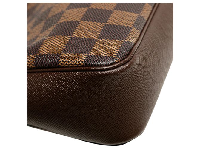 Pochette Trousse Louis Vuitton Damier Ebene Marrone - vista 8