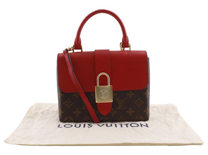 Borsa Louis Vuitton Monogram Locky BB rossa Rosso - vista 20