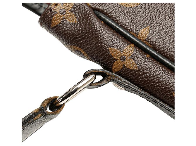 Borsa a tracolla Louis Vuitton Monogram Macassar Bass PM marrone - vista 10