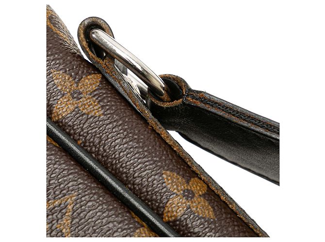 Borsa a tracolla Louis Vuitton Monogram Macassar Bass PM marrone - vista 11