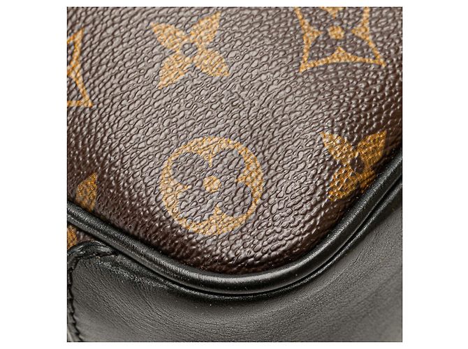 Borsa a tracolla Louis Vuitton Monogram Macassar Bass PM marrone - vista 7