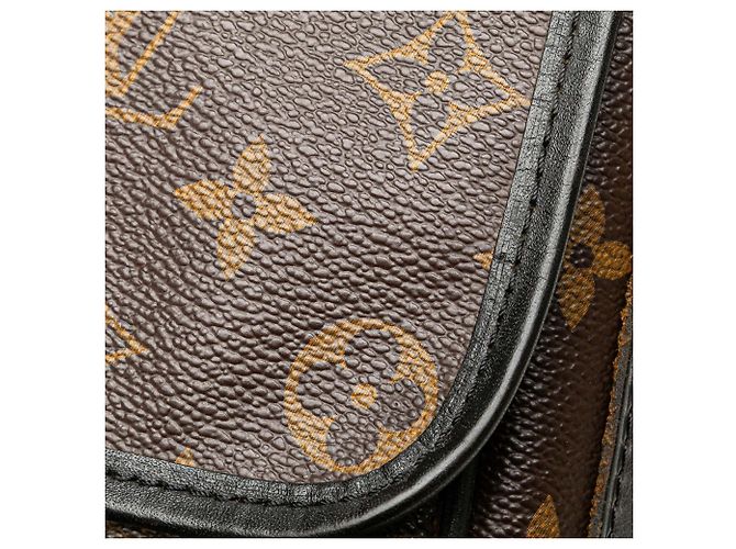 Borsa a tracolla Louis Vuitton Monogram Macassar Bass PM marrone - vista 8