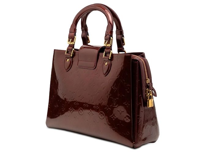 Borsa Louis Vuitton Monogram Vernis Melrose Avenue rossa Rosso - vista 2