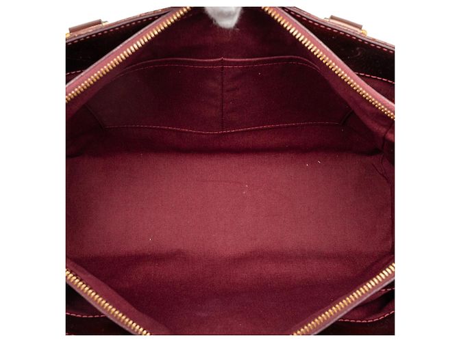 Borsa Louis Vuitton Monogram Vernis Melrose Avenue rossa Rosso - vista 4