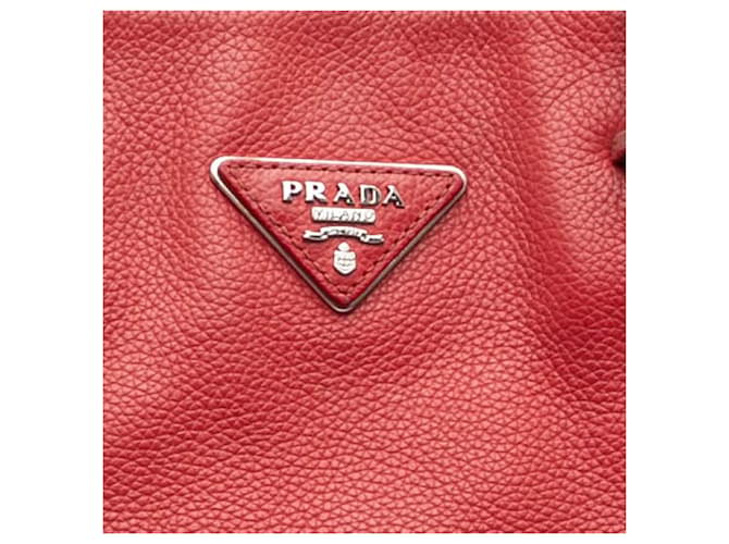 Tote Red Prada Vitello Daino Rosso - vista 6