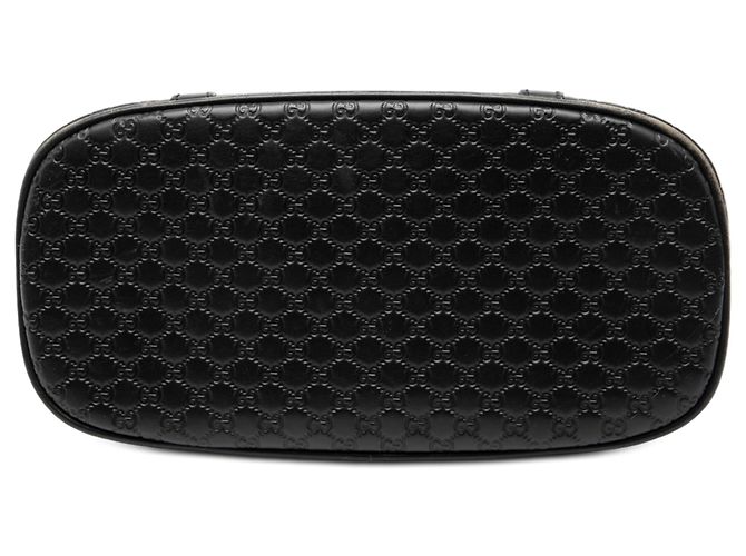 Borsa Gucci Mini Microguccissima Dome Satchel nera Nero - vista 3