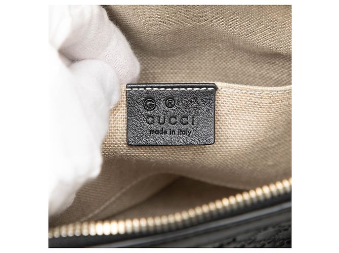 Borsa Gucci Mini Microguccissima Dome Satchel nera Nero - vista 5