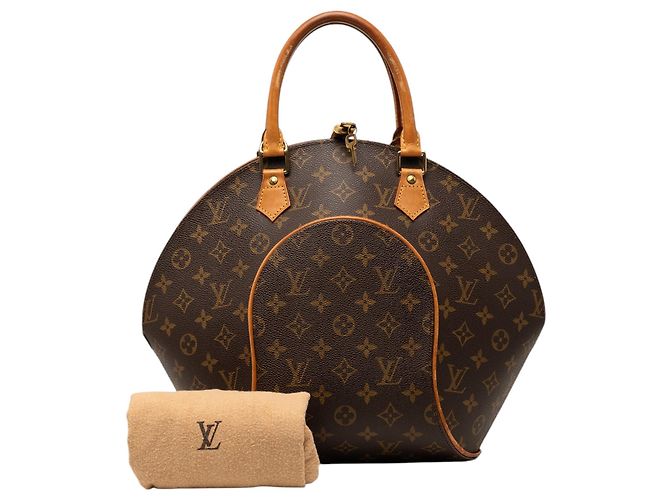 Borsa Louis Vuitton Monogram Ellipse MM Marrone - vista 8