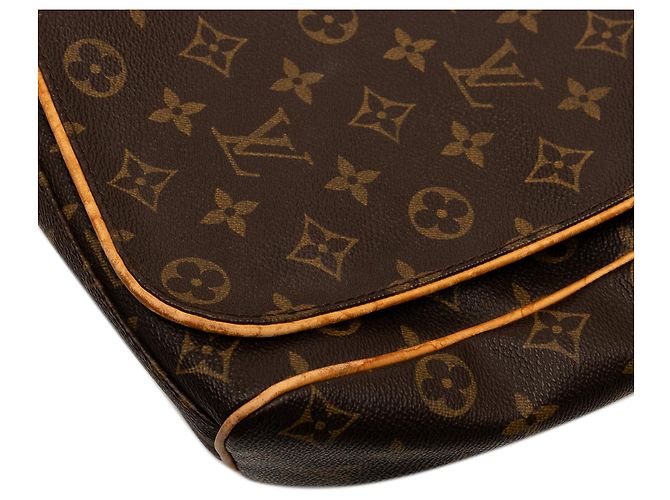 Borsa a tracolla Louis Vuitton Monogram Abbesses marrone - vista 7