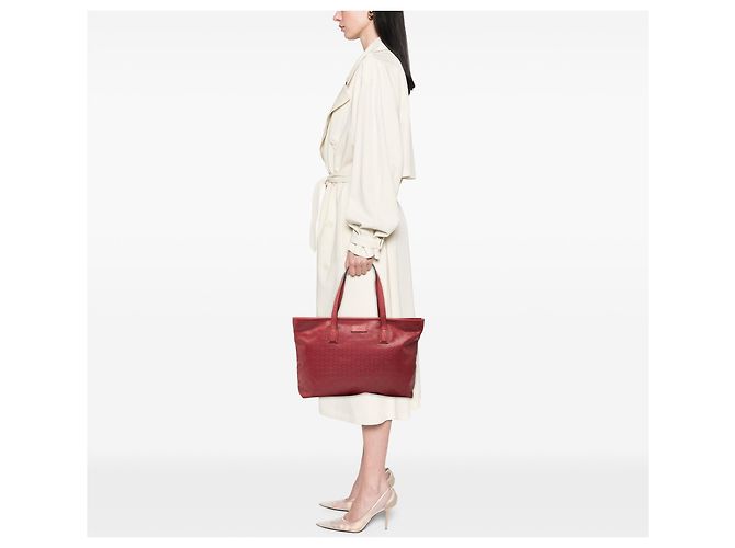 Tote Gucci Medium GG Imprimé Rosso - vista 7