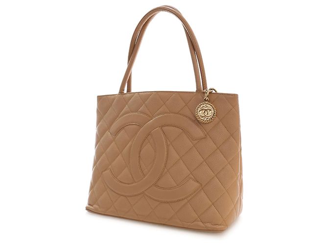 Tote Chanel Caviar Medallion beige - vista 2