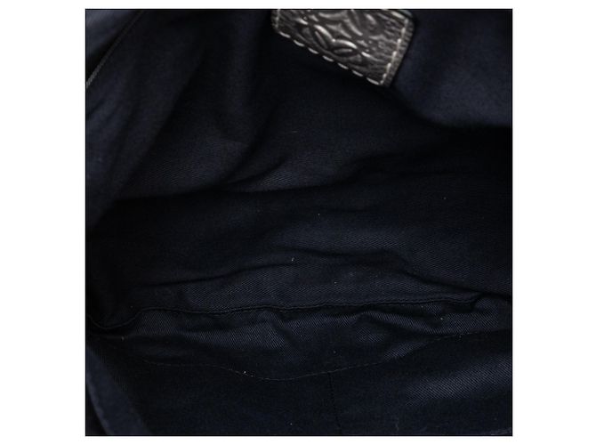 Borsa a tracolla Grey LOEWE Anagram Canvas New Road Grigio - vista 4