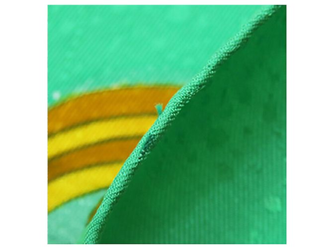 Sciarpa in seta Hermès Luna Park 90 verde - vista 8