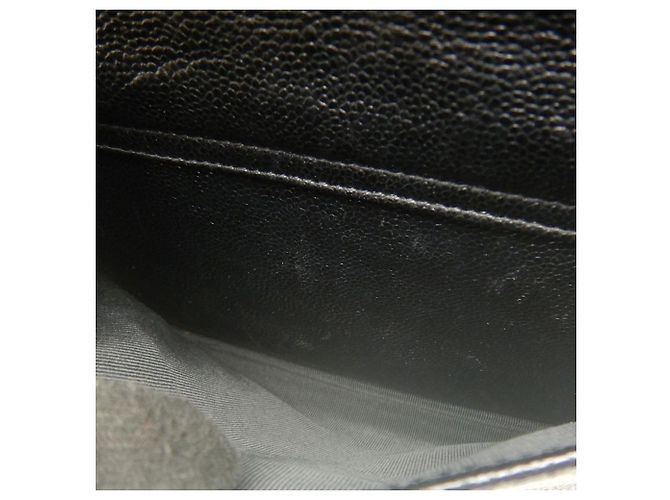 Tote Chanel CC Caviar nero con tasca frontale e catena - vista 4