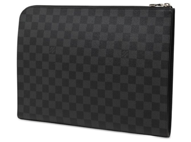 Clutch Bag Pochette Jour GM in Damier Graphite nero Louis Vuitton - vista 2