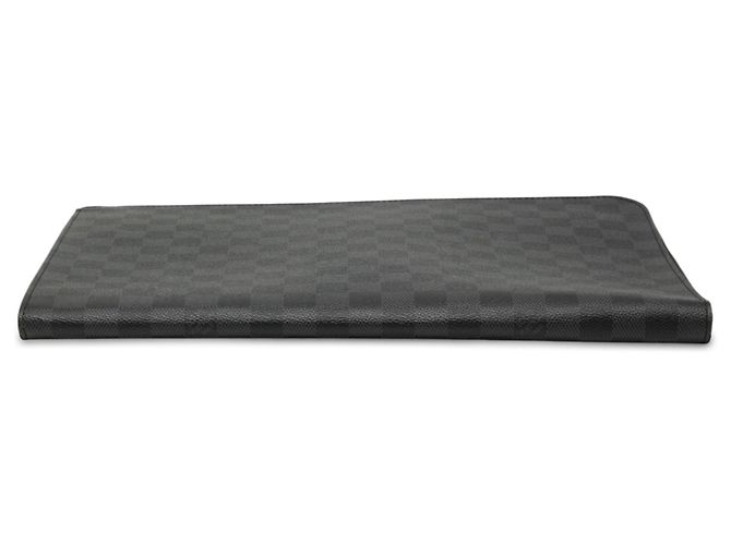 Clutch Bag Pochette Jour GM in Damier Graphite nero Louis Vuitton - vista 3