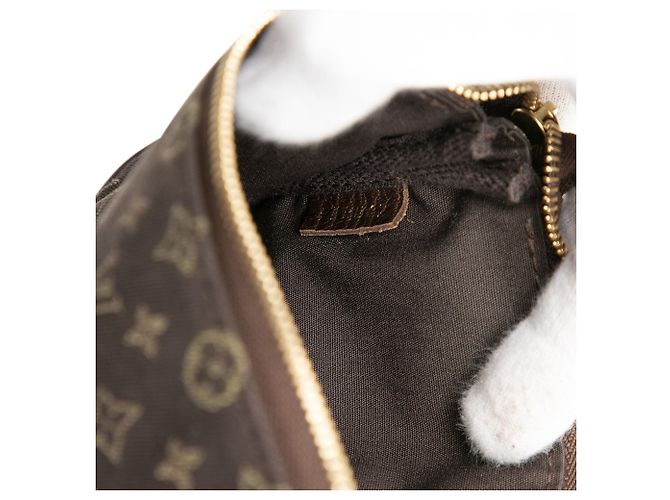 Pochette Louis Vuitton Monogram Mini Lin Bucket PM marrone - vista 6