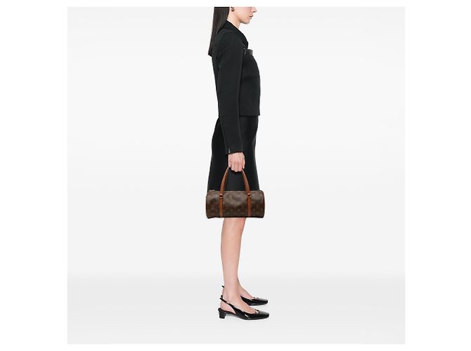 Borsa Louis Vuitton Monogram Papillon 30 marrone - vista 7