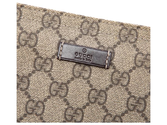 Borsa a tracolla Gucci GG Supreme beige - vista 5