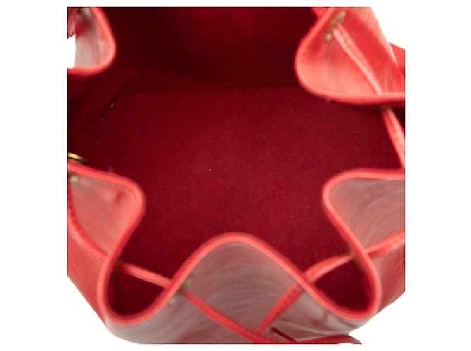 Borsa a secchiello Petit Noe in Epi rosso Louis Vuitton - vista 4