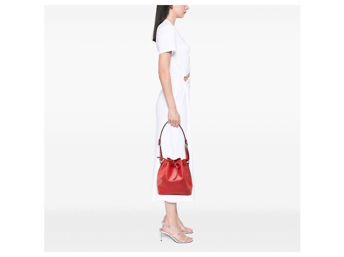 Borsa a secchiello Petit Noe in Epi rosso Louis Vuitton - vista 7