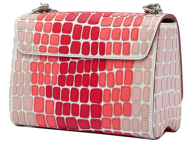 Borsa a tracolla Louis Vuitton Epi Patchwork Twist MM Rosa - vista 2