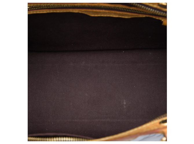 Borsa Satchel Louis Vuitton Monogram Vernis Brea MM Purple Porpora - vista 4