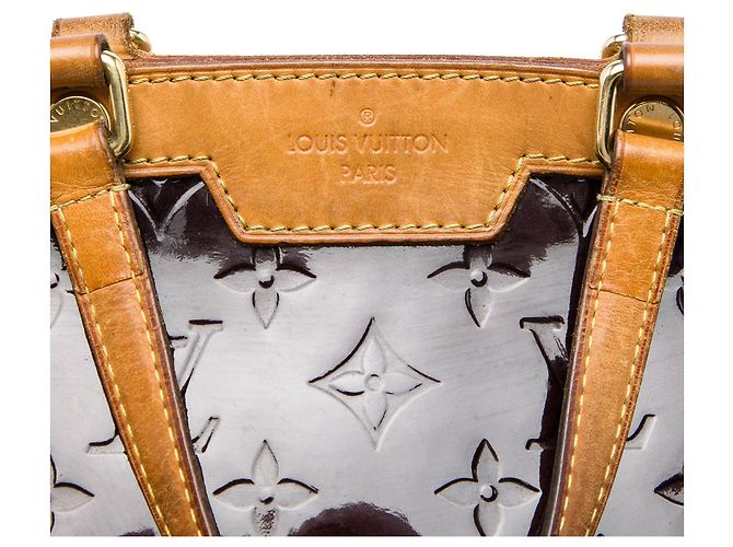 Borsa Satchel Louis Vuitton Monogram Vernis Brea MM Purple Porpora - vista 5