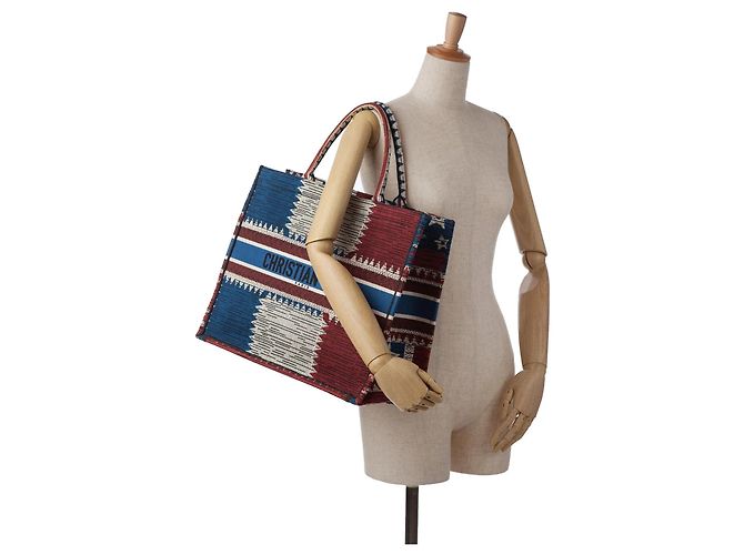 Book Tote Dior Large French Flag Blu - vista 12