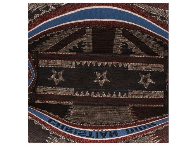 Book Tote Dior Large French Flag Blu - vista 6