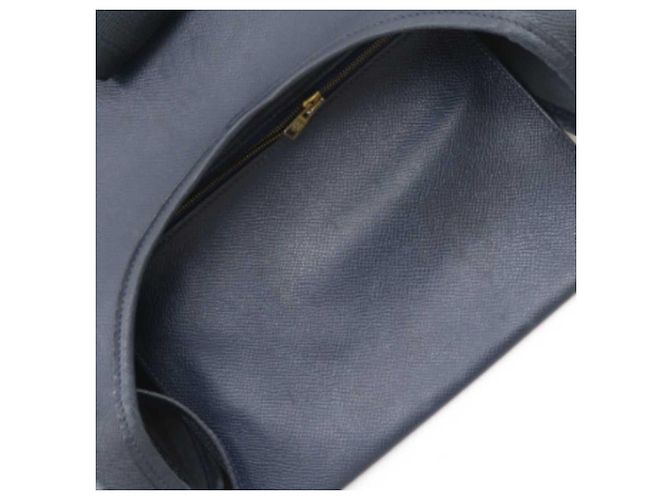 Hermès Courchevel Tsako Schultertasche blau - Ansicht 13