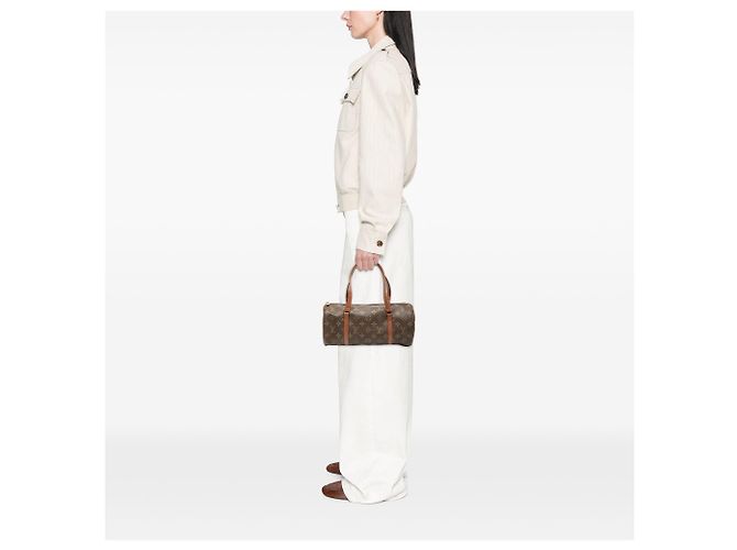 Borsa Louis Vuitton Monogram Papillon 30 marrone - vista 7