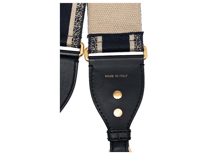 Blauer Dior bestickter Canvas-Bag-Strap - Ansicht 4
