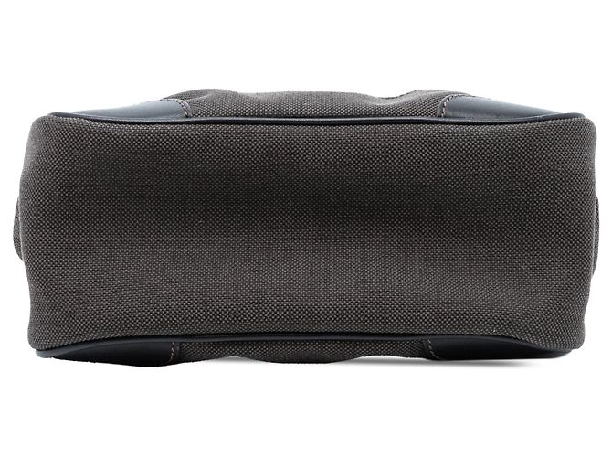 Braune Prada Canapa Canvas Logo Frame Pouch - Ansicht 3