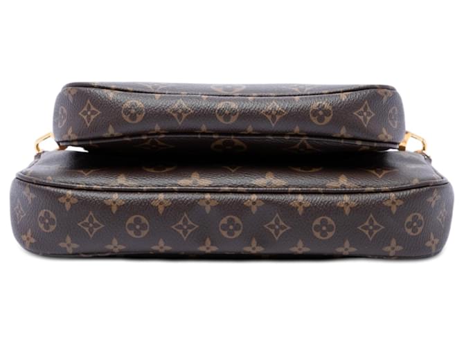 Borsa Louis Vuitton Monogram Multi Pochette Accessoires marrone - vista 3