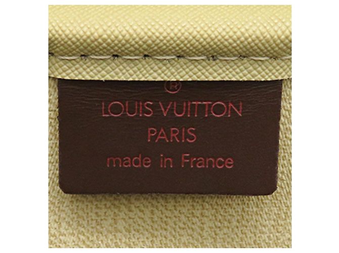 Borsa Louis Vuitton Damier Ebene Deauville marrone - vista 5