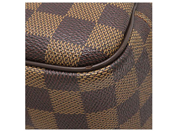 Borsa Louis Vuitton Damier Ebene Deauville marrone - vista 7