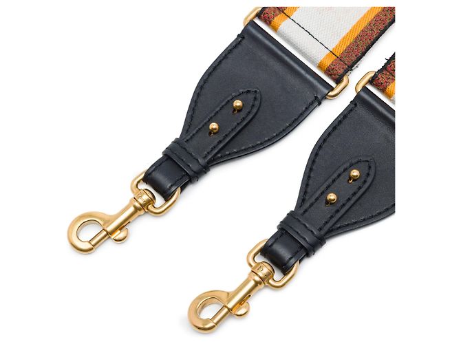 Weißer Dior bestickter Canvas-Bag-Strap - Ansicht 2