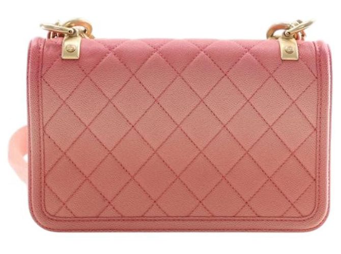 Borsa Chanel Small Quilted Caviar Sunset On The Sea Flap Rosa - vista 2