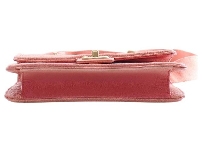 Borsa Chanel Small Quilted Caviar Sunset On The Sea Flap Rosa - vista 3