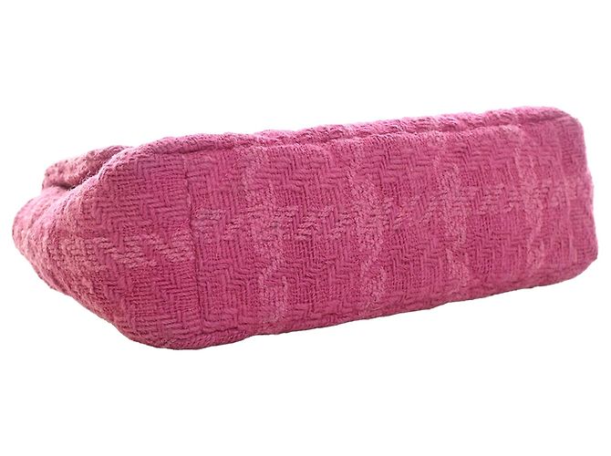 Borsa Chanel Medium Tweed 19 Flap Rosa - vista 10
