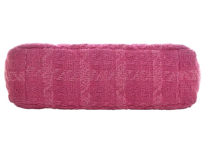 Borsa Chanel Medium Tweed 19 Flap Rosa - vista 5