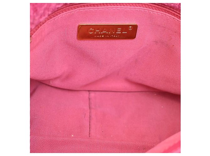 Borsa Chanel Medium Tweed 19 Flap Rosa - vista 6
