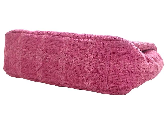 Borsa Chanel Medium Tweed 19 Flap Rosa - vista 9