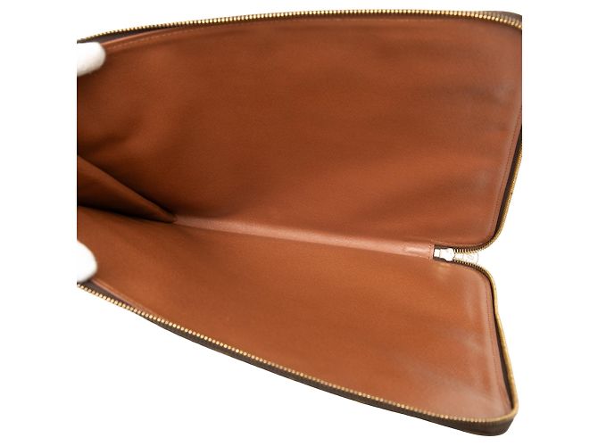 Portfolio Documenti Monogram Louis Vuitton Marrone Clutch Bag 30 - vista 4
