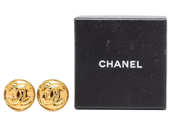 Orecchini a clip Chanel CC placcati oro D'oro - vista 4