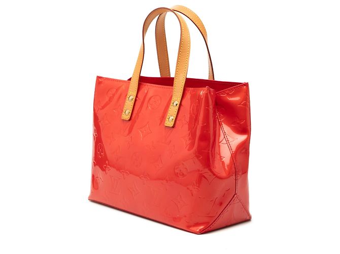 Borsa a mano Louis Vuitton Monogram Vernis Reade PM rossa Rosso - vista 2
