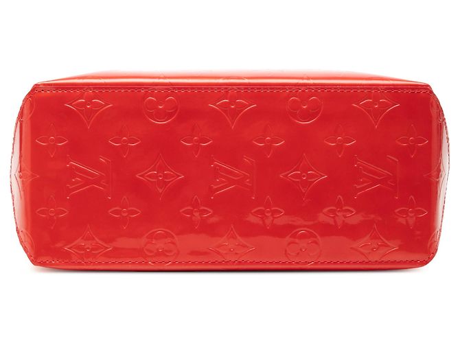 Borsa a mano Louis Vuitton Monogram Vernis Reade PM rossa Rosso - vista 3